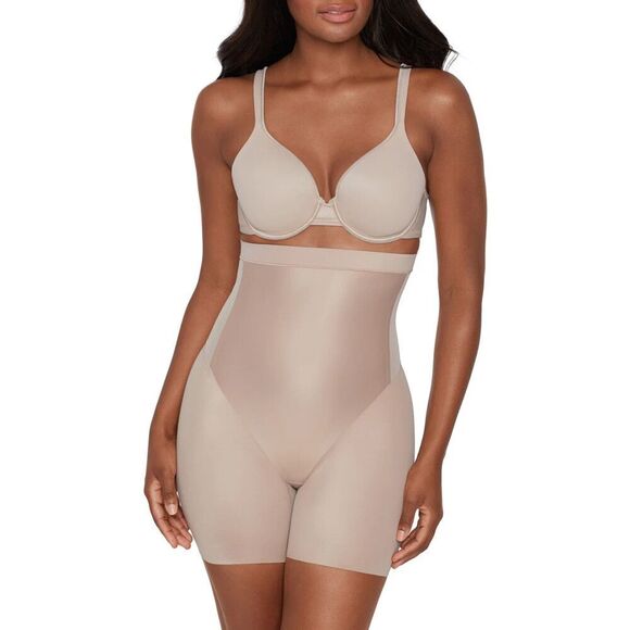 Miraclesuit Core Contour Shapewear Women's L Stucco High-Waist Bike Short ERK303 - Picture 1 of 10